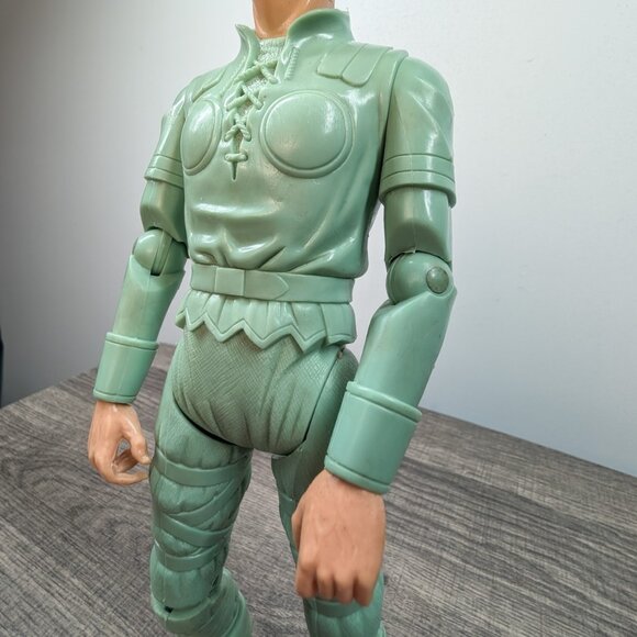 Vintage Mighty Viking Brave Erik Louis Marx 1970's with Marx Storm Cloud Horse - Picture 5 of 16